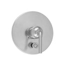 Round Plate With Straight Lever Trim For Pressure Balance Valve With Built-in Diverter (J-DIV-PBV) - Stellar Hardware and Bath 