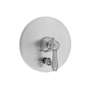 Round Plate With Smooth Lever Trim For  Pressure Balance Cycling Valve With Built-in Diverter (J-DIV-CSV) - Stellar Hardware and Bath 