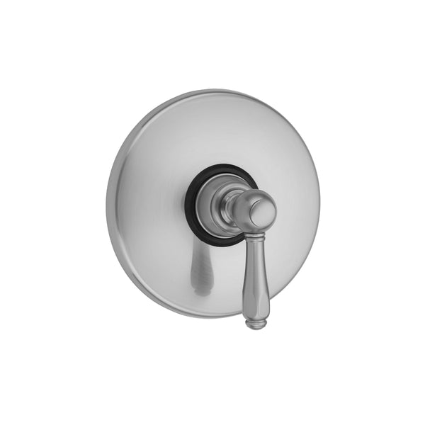Round Plate With Smooth Lever Trim For Pressure Balance Cycling Valve (J-CSV) - Stellar Hardware and Bath 