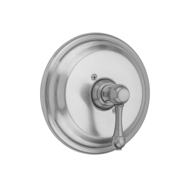 Round Step Plate With Majesty Lever Trim For Pressure Balance Cycling Valve (J-CSV) - Stellar Hardware and Bath 