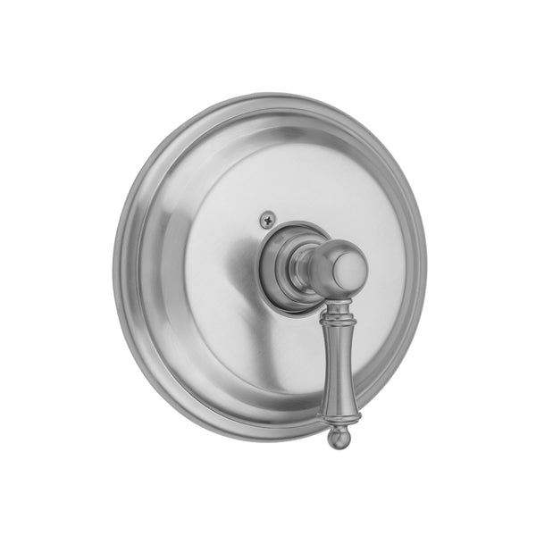Round Step Plate With Ball Lever Trim For Pressure Balance Cycling Valve (J-CSV) - Stellar Hardware and Bath 