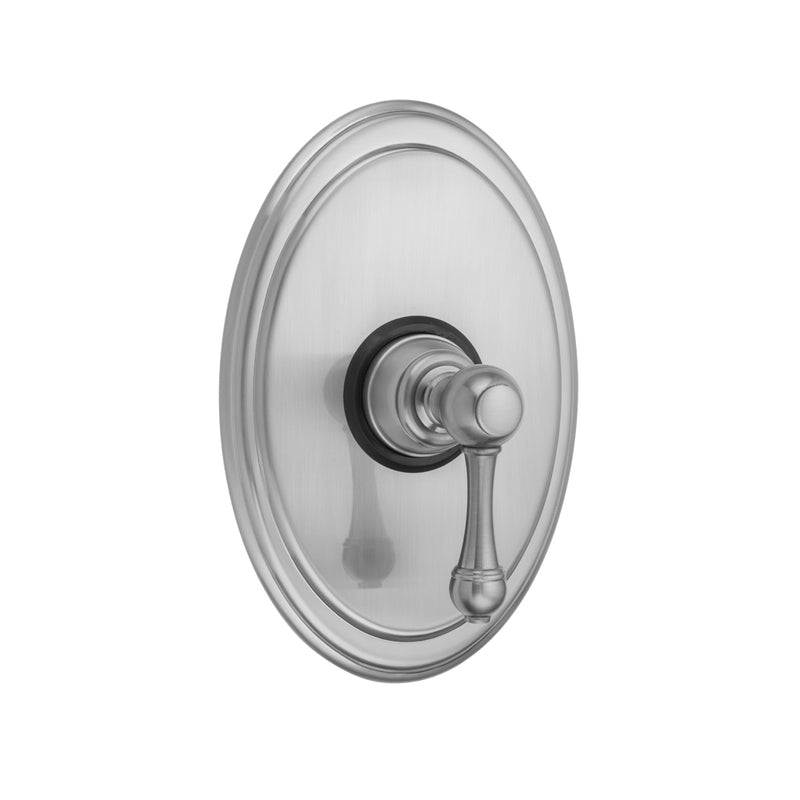 Oval Plate With Majesty Lever Trim For Pressure Balance Cycling Valve (J-CSV) - Stellar Hardware and Bath 