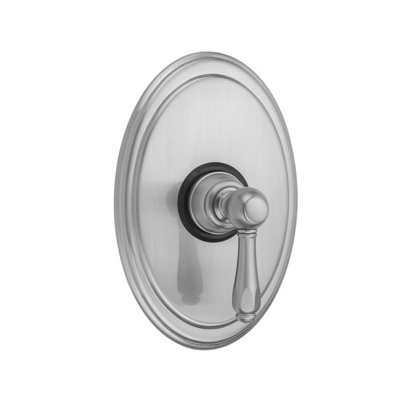 Oval Plate With Smooth Lever Trim For Pressure Balance Cycling Valve (J-CSV) - Stellar Hardware and Bath 