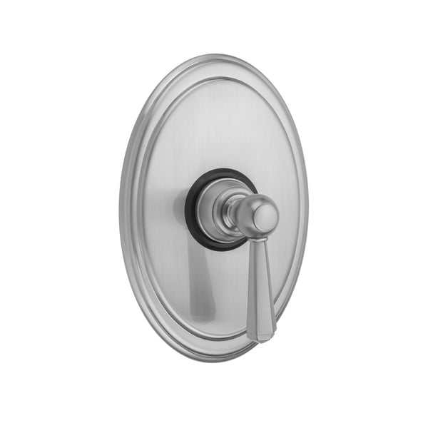 Oval Plate With Hex Lever Trim For Pressure Balance Cycling Valve (J-CSV) - Stellar Hardware and Bath 