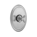 Oval Plate With Standard Cross Handle Trim For Pressure Balance Cycling Valve (J-CSV) - Stellar Hardware and Bath 