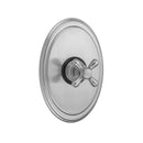 Oval Plate With Standard Cross Handle Trim For Pressure Balance Cycling Valve (J-CSV) - Stellar Hardware and Bath 