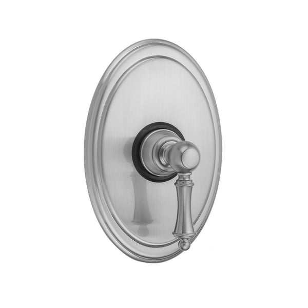Oval Plate With Ball Lever Trim For Pressure Balance Cycling Valve (J-CSV) - Stellar Hardware and Bath 