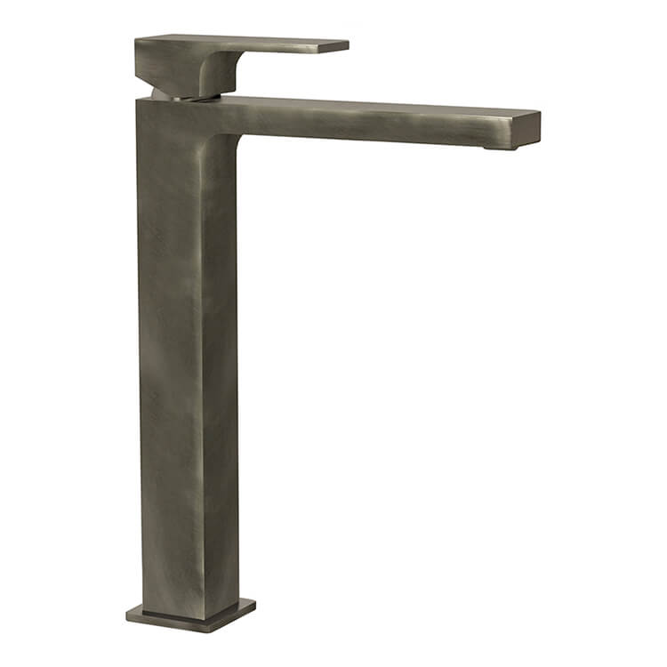 Modern Vessel Sink Faucet in Brushed Nickel - Stellar Hardware and Bath 