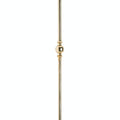 ROUND STAIR BALUSTER 9/16" WITH ONE 1 1/2" SPHERE BA8336 1" x 1/2" - Stellar Hardware and Bath 