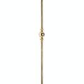 ROUND STAIR BALUSTER 9/16" WITH ONE 1 1/2" SPHERE BA7075 - 9/16" - Stellar Hardware and Bath 