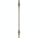 ROUND STAIR BALUSTER 9/16" WITH TWO 1 1/2" SPHERES BA6843 - 1" - Stellar Hardware and Bath 