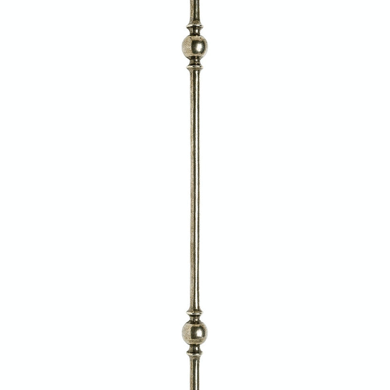 ROUND STAIR BALUSTER 9/16" WITH TWO 1 1/2" SPHERES BA7142 - 9/16" - Stellar Hardware and Bath 