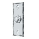 Deltana BBSR333 Bell Button, Rectangular Rope - Stellar Hardware and Bath 