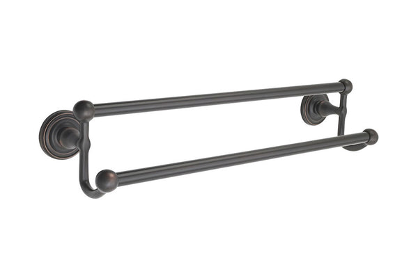 Emtek 26033 Traditional Bar Double Towel Bar 30" - Stellar Hardware and Bath 