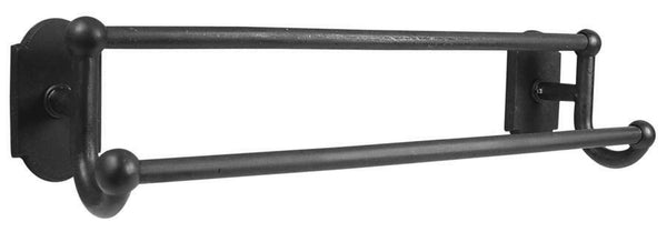 Emtek 23051 Sandcast Bronze Double Towel Bar 18" - Stellar Hardware and Bath 