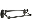 Emtek 27082 Tuscany Bronze Double Towel Bar 24" - Stellar Hardware and Bath 