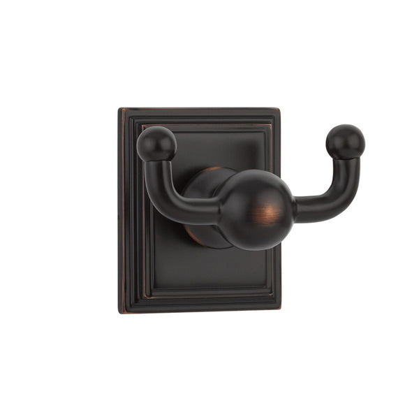 Emtek 2609 Traditional Bar Double Hook with Rosette - Stellar Hardware and Bath 