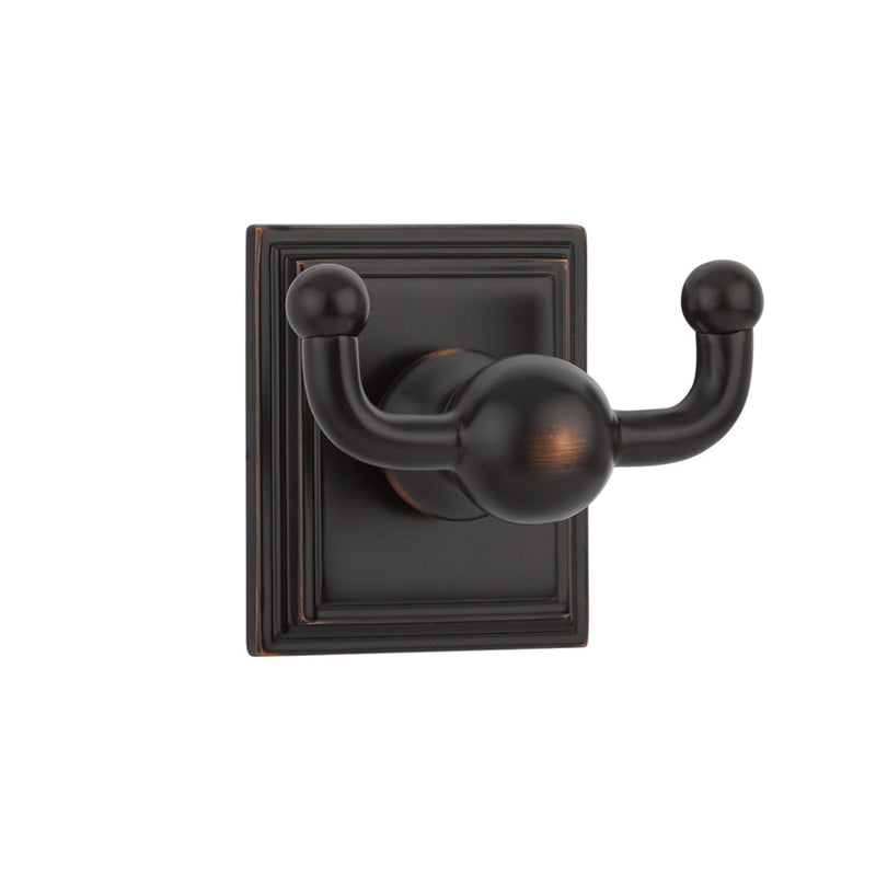 Emtek 2609 Traditional Bar Double Hook with Rosette - Stellar Hardware and Bath 