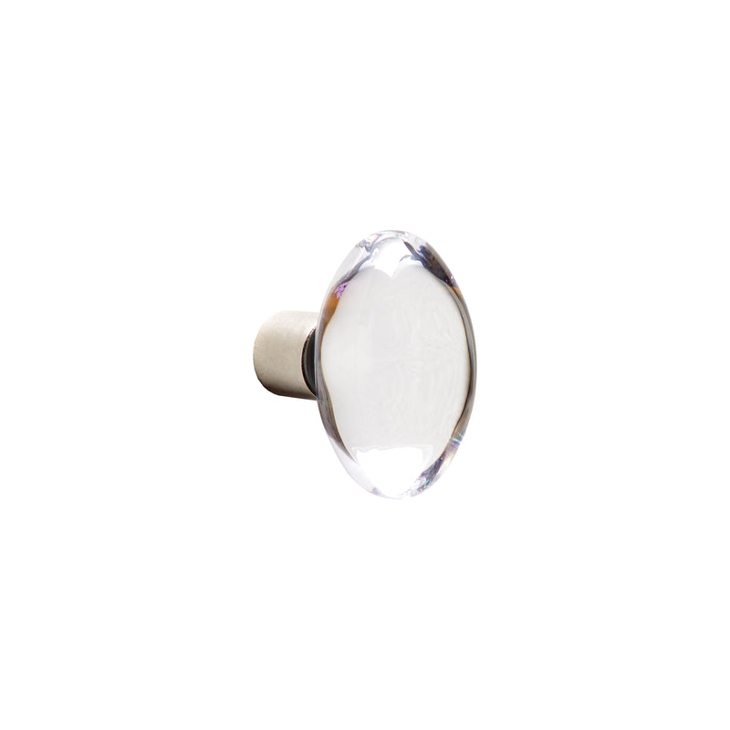 OVAL CRYSTAL CABINET KNOB CK150  1" - Stellar Hardware and Bath 