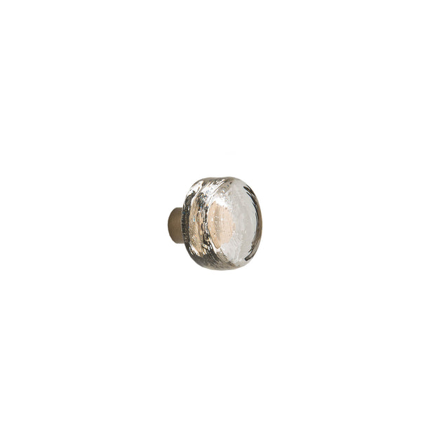 CAST GLASS ROUND CABINET KNOB CK156 1 3/8" - Stellar Hardware and Bath 