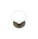 Emtek 86001  Porcelain Knob w/ Base 1 3/8'' - Stellar Hardware and Bath 