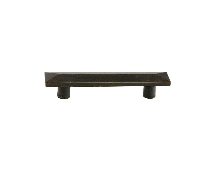Emtek 86328 Sandcast Bronze Pyramid Pull 3" - Stellar Hardware and Bath 