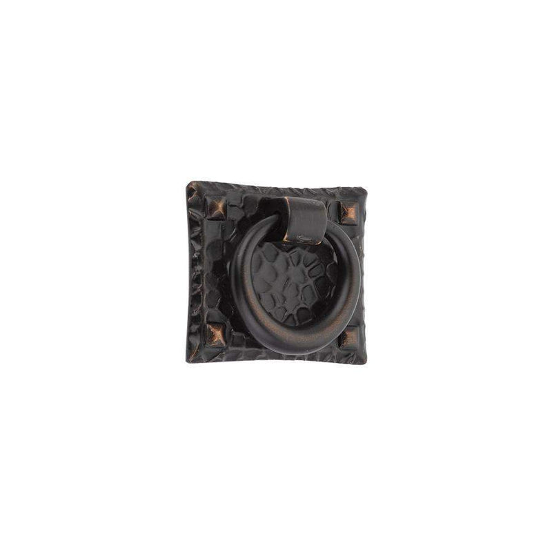 Emtek 86040 Hammered Ring Cabinet Pull 1-3/4"W x 1-1/2"H - Stellar Hardware and Bath 