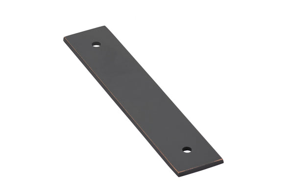 Emtek 86435 Art Deco Rectangular Backplate for Pull" - Stellar Hardware and Bath 