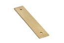 Emtek 86435 Art Deco Rectangular Backplate for Pull" - Stellar Hardware and Bath 
