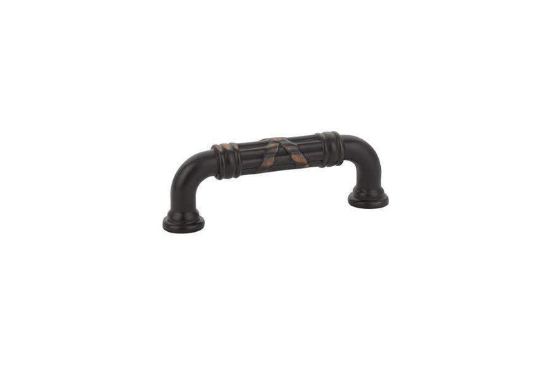 Emtek 86283 Ribbon & Reed Fixed Estate Cabinet Pulls 3'' - Stellar Hardware and Bath 