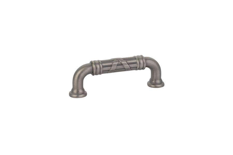 Emtek 86283 Ribbon & Reed Fixed Estate Cabinet Pulls 3'' - Stellar Hardware and Bath 