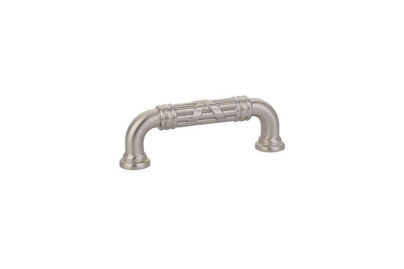 Emtek 86283 Ribbon & Reed Fixed Estate Cabinet Pulls 3'' - Stellar Hardware and Bath 