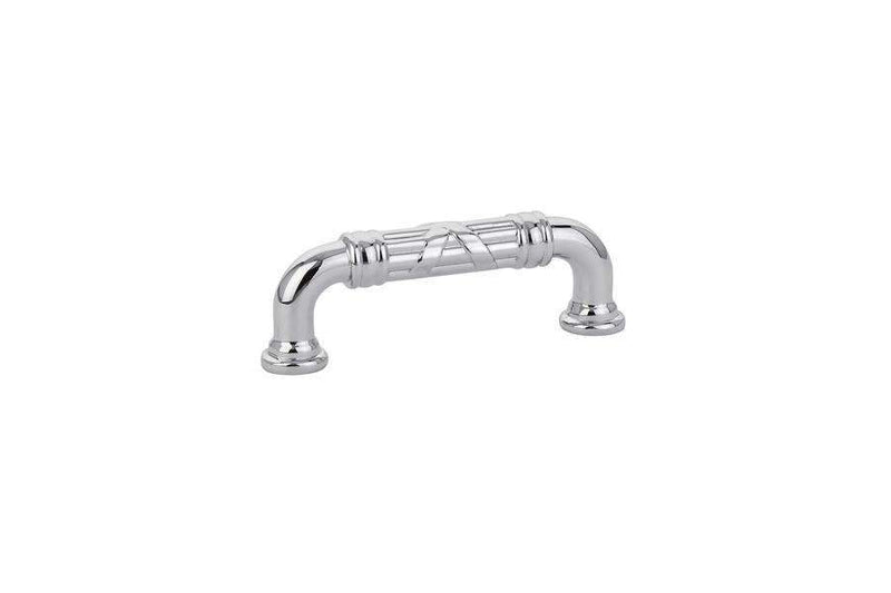 Emtek 86283 Ribbon & Reed Fixed Estate Cabinet Pulls 3'' - Stellar Hardware and Bath 