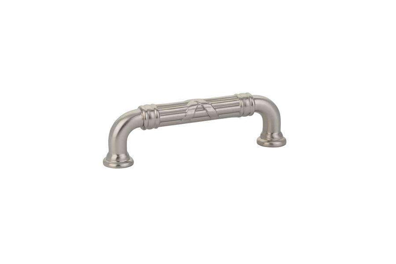 Emtek 86284 Ribbon & Reed Fixed Estate Cabinet Pulls 3 1/2'' - Stellar Hardware and Bath 
