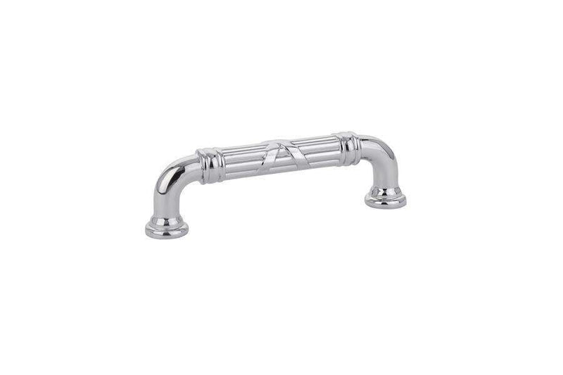 Emtek 86284 Ribbon & Reed Fixed Estate Cabinet Pulls 3 1/2'' - Stellar Hardware and Bath 