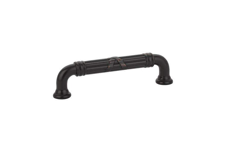 Emtek 86285 Ribbon & Reed Fixed Estate Cabinet Pulls 4'' - Stellar Hardware and Bath 