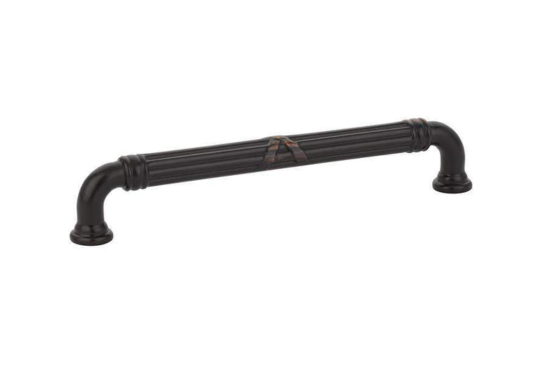Emtek 86286 Ribbon & Reed Fixed Estate Cabinet Pulls 6'' - Stellar Hardware and Bath 