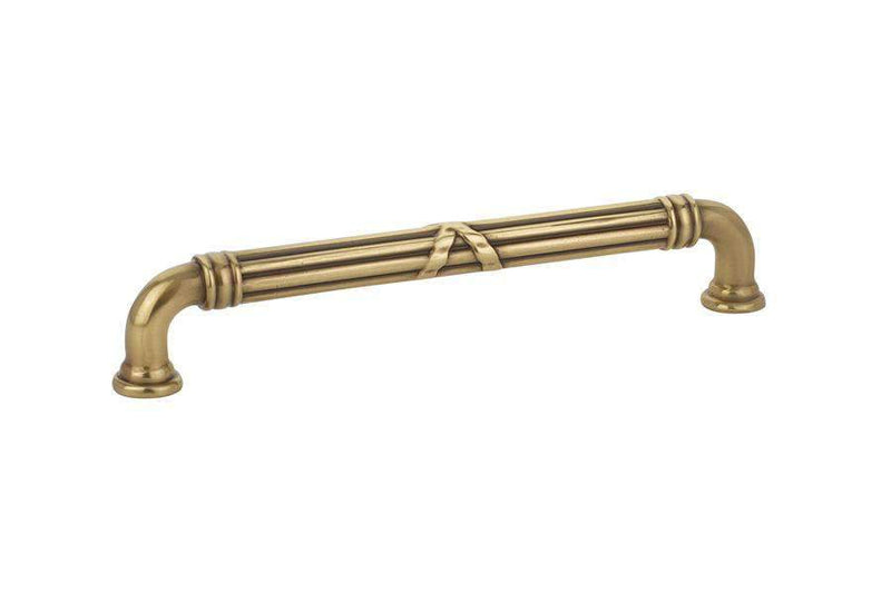 Emtek 86286 Ribbon & Reed Fixed Estate Cabinet Pulls 6'' - Stellar Hardware and Bath 