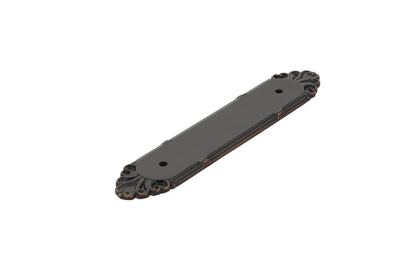 Emtek 86294 Ribbon & Reed Back Plate for Pull 4" - Stellar Hardware and Bath 
