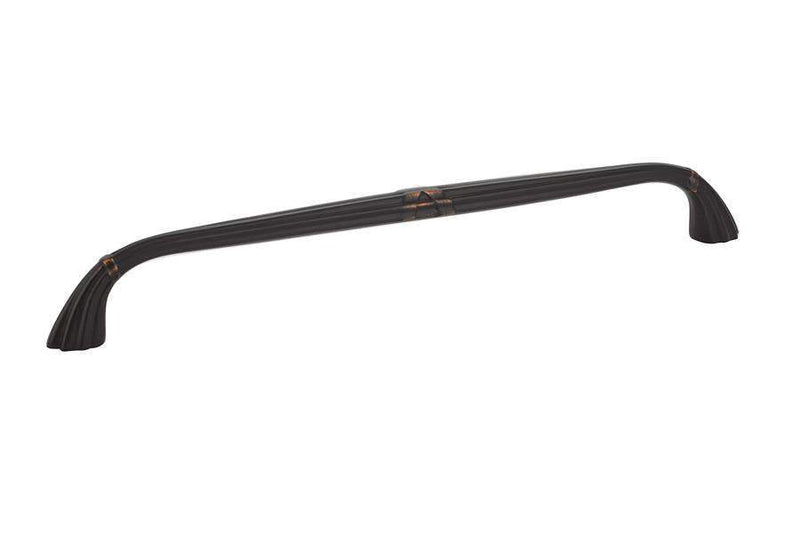 Emtek 86292 Ribbon & Reed Fixed Regal Cabinet Pulls 8'' - Stellar Hardware and Bath 