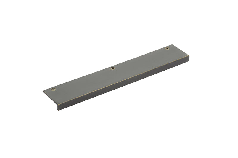 Emtek 86664 Sandcast Bronze Rustic Modern Edge Pull 1-1/2" - Stellar Hardware and Bath 