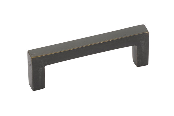 Emtek 86669 Sandcast Bronze Rustic Modern Rectangular Pull 5" - Stellar Hardware and Bath 
