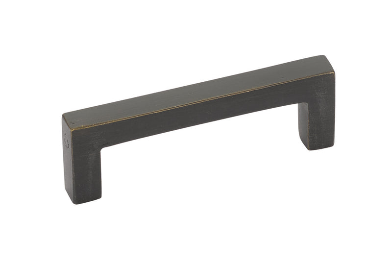 Emtek 86669 Sandcast Bronze Rustic Modern Rectangular Pull 5" - Stellar Hardware and Bath 