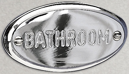 Valsan Classic Chrome Bathroom Sign - Stellar Hardware and Bath 