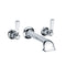 Lefroy Brooks CW-1401 Classic White Double Handle Wall Mounted Tub Faucet With Rough - Stellar Hardware and Bath 