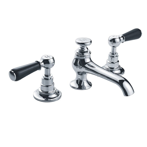 Lefroy Brooks CB-1105 Connaught Widespread Bathroom Faucet with Levers and Pop-Up Waste - Stellar Hardware and Bath 