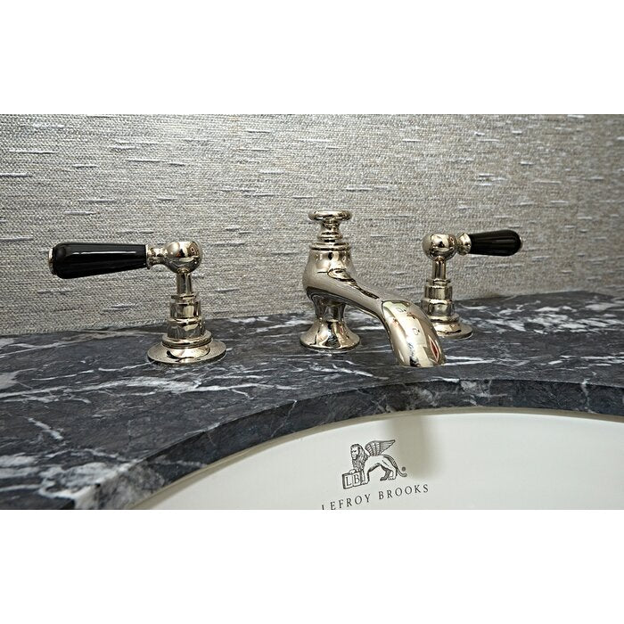 Lefroy Brooks CB-1105 Connaught Widespread Bathroom Faucet with Levers and Pop-Up Waste - Stellar Hardware and Bath 