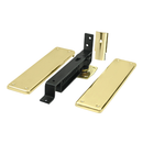 Deltana DASH95 Spring Hinge, Double Action w/ Solid Brass Cover Plates - Stellar Hardware and Bath 