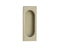 Emtek 2201 Flush Pull - Rectangular Brass - Stellar Hardware and Bath 