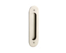 Emtek 2212 Flush Pull - Narrow Oval Brass - Stellar Hardware and Bath 
